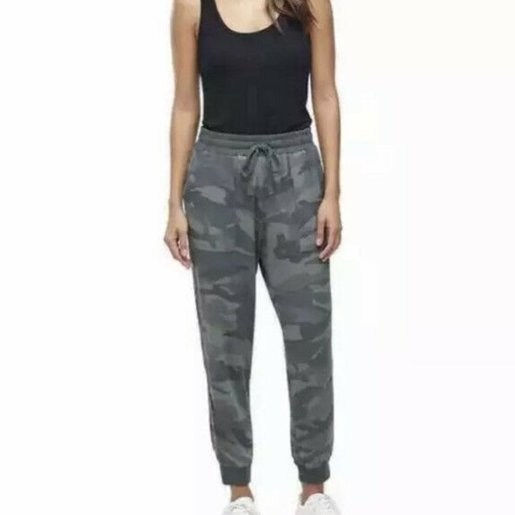 SPLENDID Olive Green Camoflauge Camo Joggers Pants S Small New NWT RARE - Picture 1 of 11